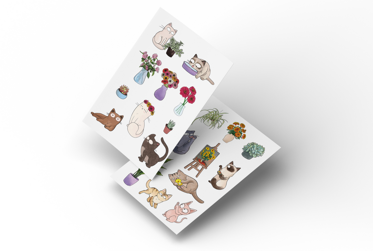 Safe Indoor Plants for Cats – Stickers